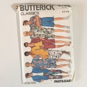 💥3/20💥 Butterick Mens XS-M Tops and Bottoms Pattern 4763
